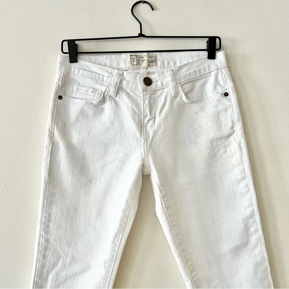 Current/Elliott Stiletto Skinny Jeans in Sugar Knee Destroy Raw Hem - Picture 4 of 8